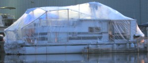 Living on a Boat - Wrapped for Winter